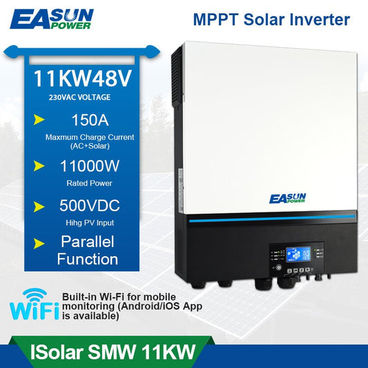 Easun 11KW 11000W 48V Hybrid Solar Inverter Off-Grid MPPT 150A 230VAC WiFi