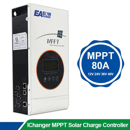 Easun MPPT Solar Controller 80A 12V/24V/48V Solar Charger Battery 36V setting Char