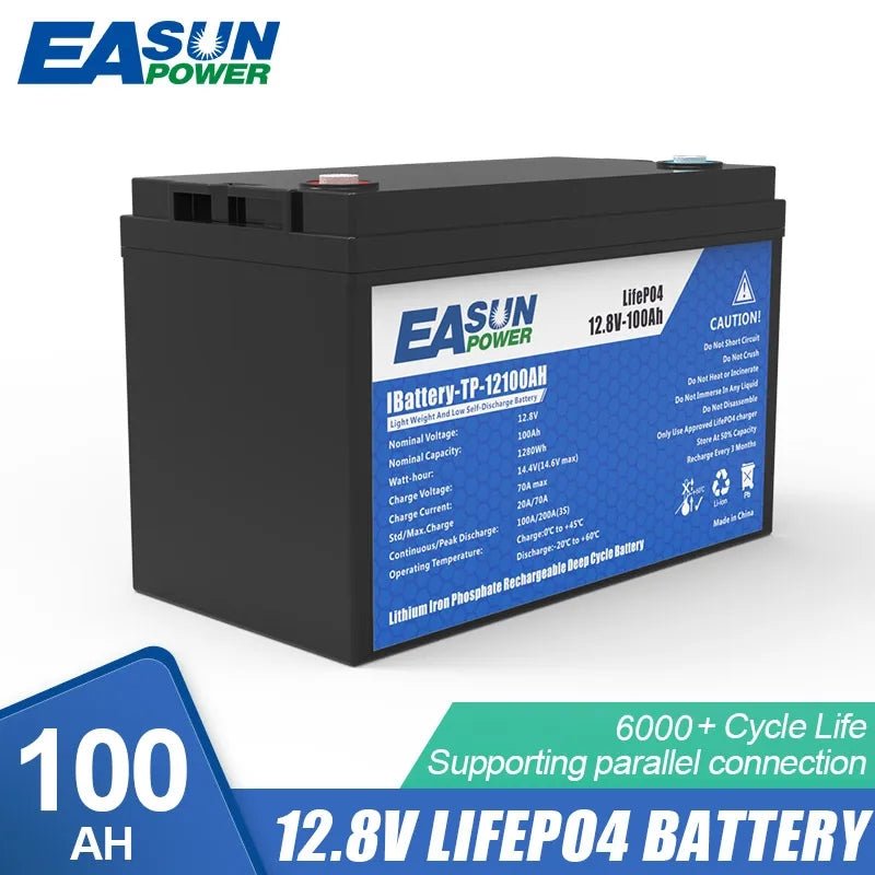 Easun power LiFePO4 100AH 12.8V Lithium Iron Phosphate Battery