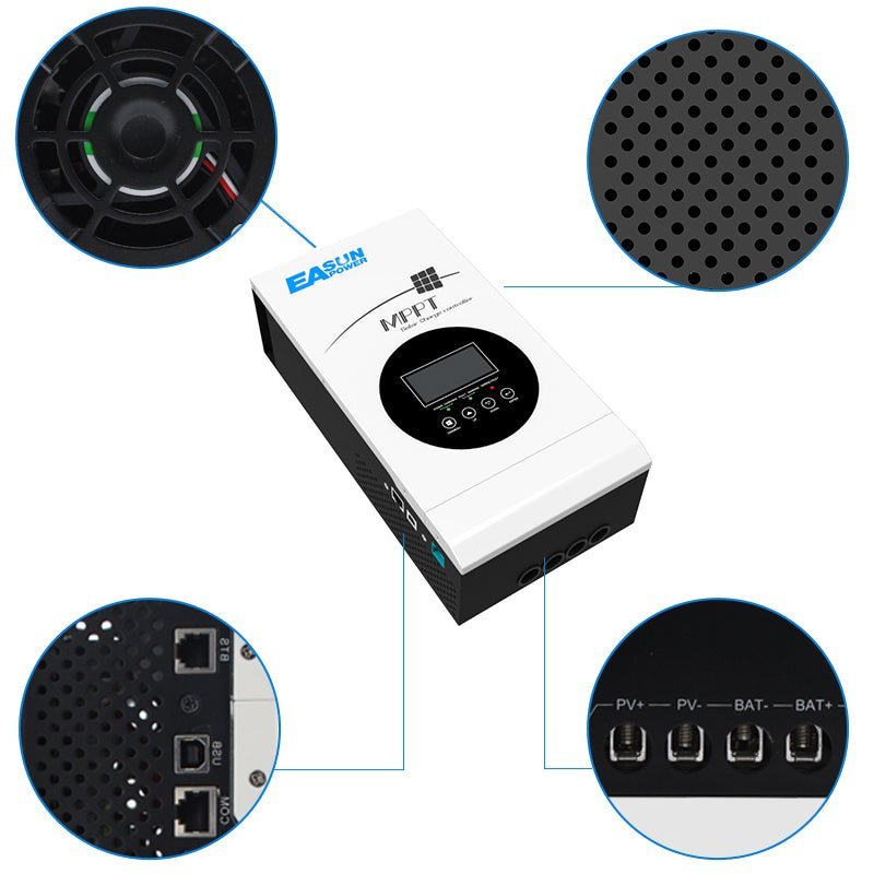 Easun MPPT Solar Controller 80A 12V/24V/48V Solar Charger Battery 36V setting Char