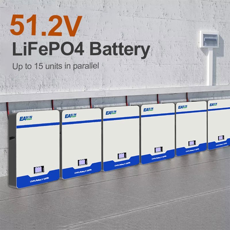 Easun power LiFePO4 Power Wall Storage Battery Hybrid Offgrid Inverter System