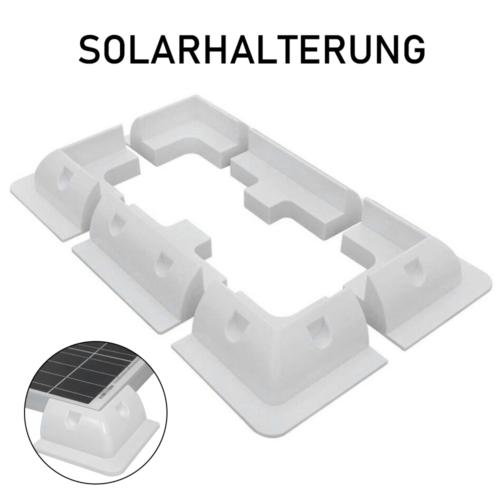 ABS Solar Module Panel Mounting Bracket Kits Dual Port Cable Gland Box Holder Fixing Roof RV Boat Sets